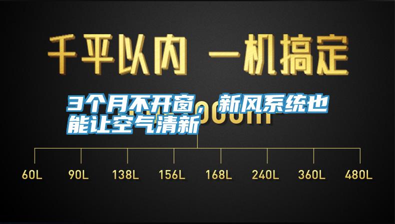 3個月不開窗，新風系統也能讓空氣清新