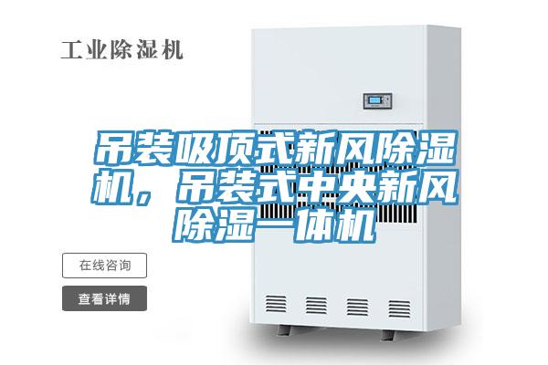 吊裝吸頂式新風除濕機，吊裝式中央新風除濕一體機