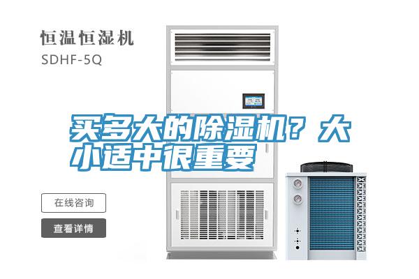 買多大的除濕機？大小適中很重要