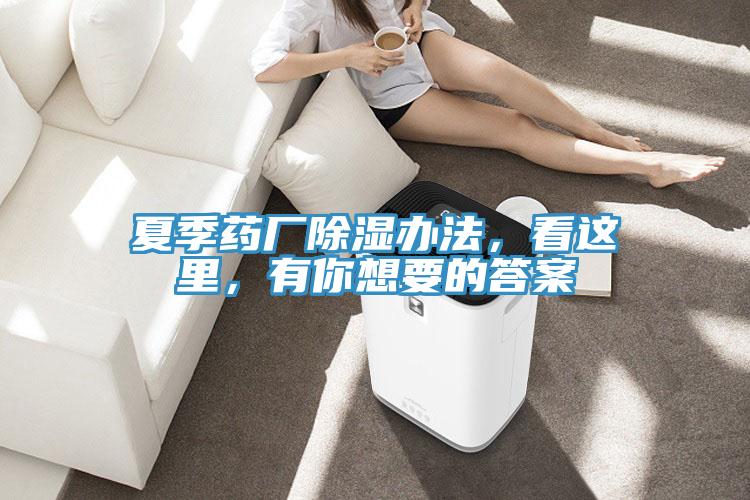 夏季藥廠除濕辦法，看這里，有你想要的答案