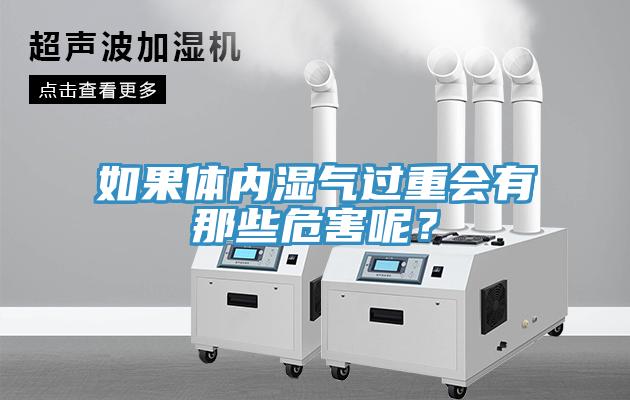 如果體內濕氣過重會有那些危害呢?