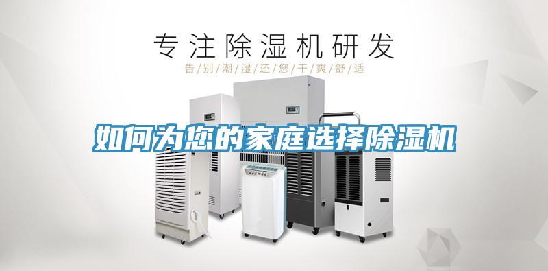 如何為您的家庭選擇除濕機