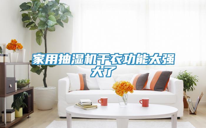 家用抽濕機干衣功能太強大了