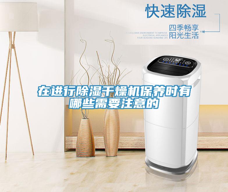 在進行除濕干燥機保養時有哪些需要注意的