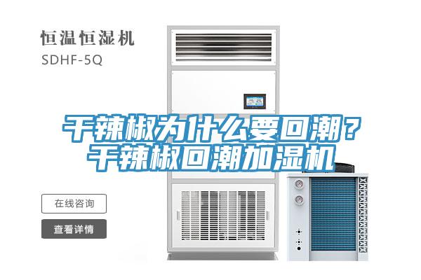 干辣椒為什么要回潮？干辣椒回潮加濕機