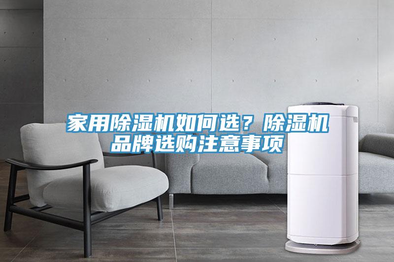 家用除濕機如何選？除濕機品牌選購注意事項