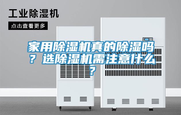 家用除濕機真的除濕嗎？選除濕機需注意什么？