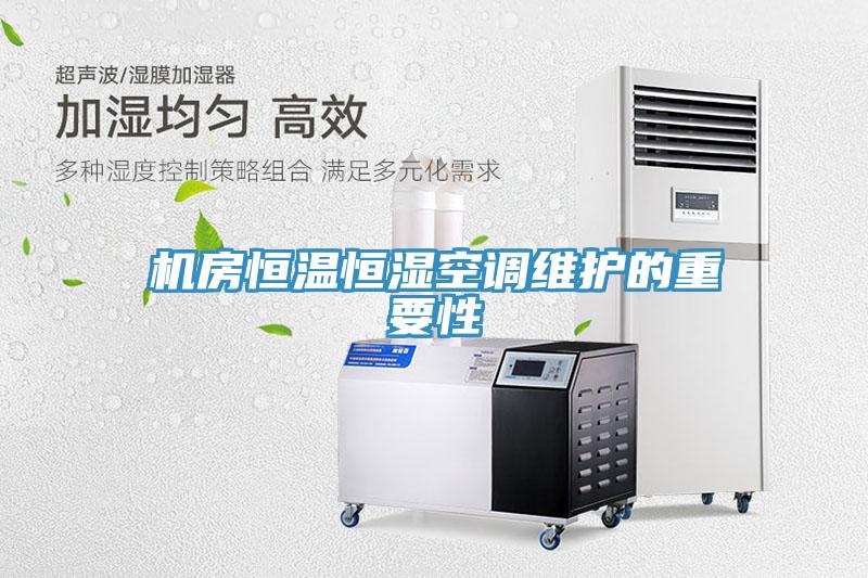 機房恒溫恒濕空調維護的重要性