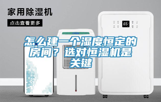 怎么建一個濕度恒定的房間？選對恒濕機是關鍵