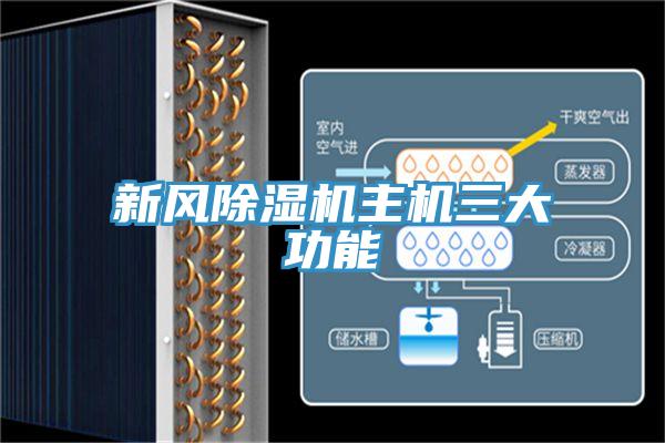 新風除濕機主機三大功能