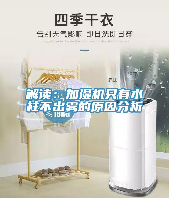 解讀：加濕機只有水柱不出霧的原因分析