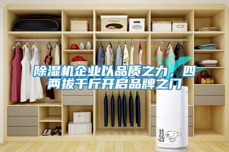 除濕機企業以品質之力，四兩拔千斤開啟品牌之門