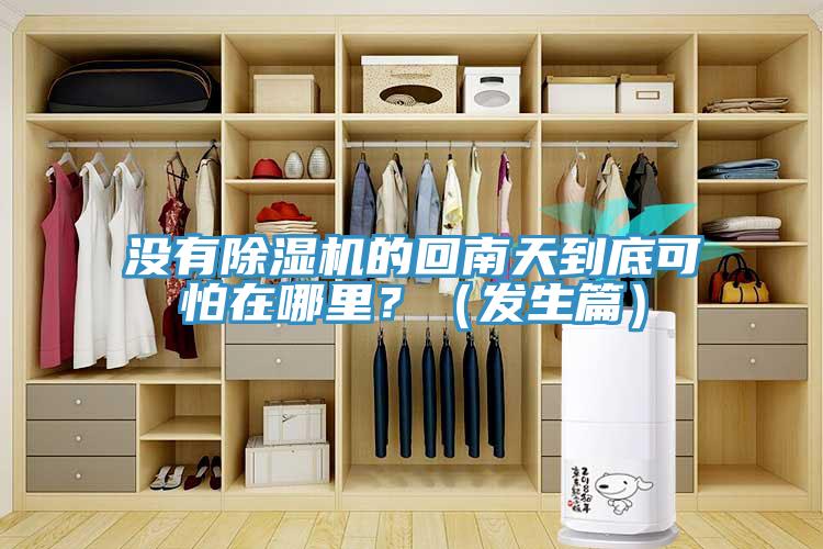 沒有除濕機的回南天到底可怕在哪里？（發生篇）