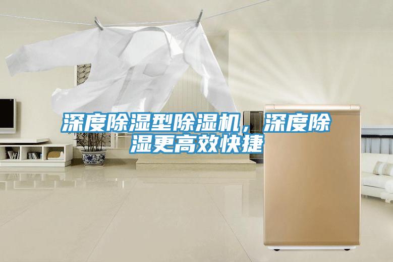 深度除濕型除濕機，深度除濕更高效快捷