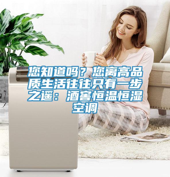 您知道嗎？您離高品質生活往往只有一步之遙：酒窖恒溫恒濕空調