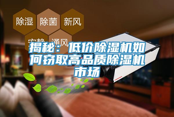 揭秘：低價除濕機如何竊取高品質除濕機市場