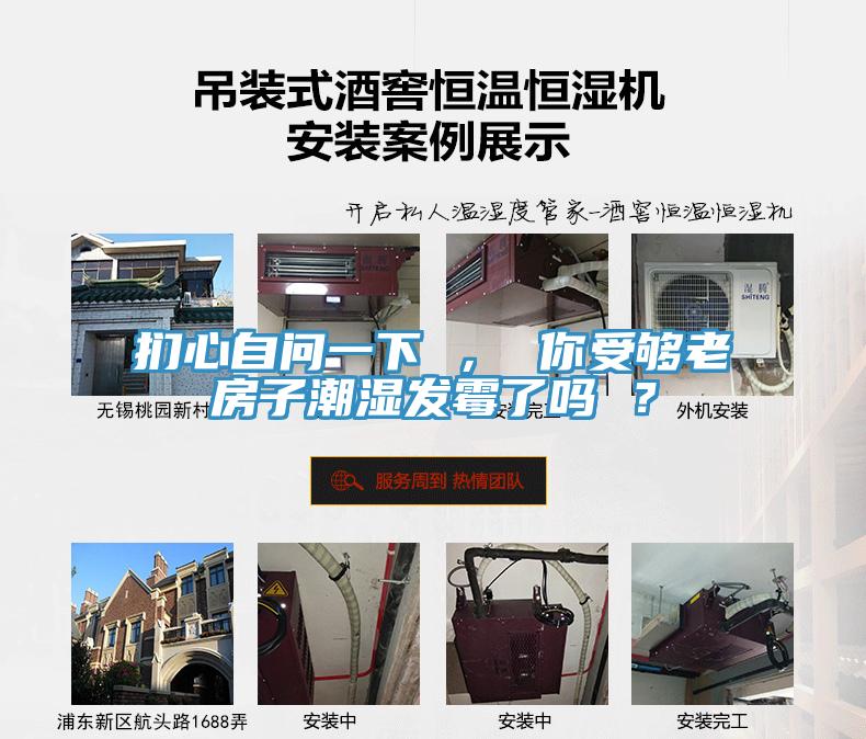 捫心自問一下 ， 你受夠老房子潮濕發霉了嗎 ？