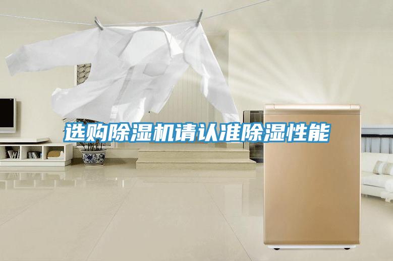 選購除濕機請認準除濕性能