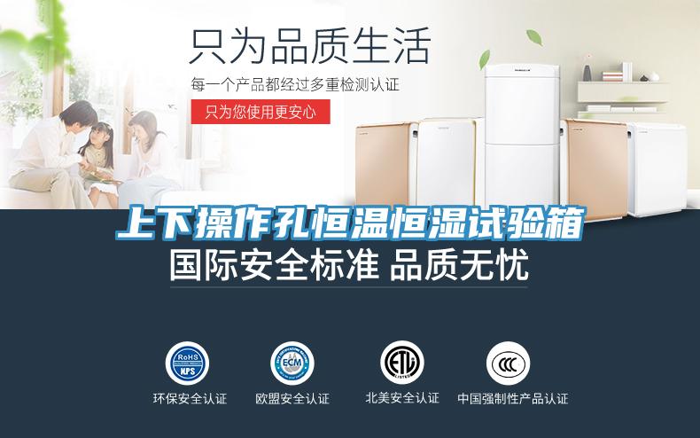 上下操作孔恒溫恒濕試驗箱