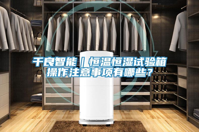 千良智能｜恒溫恒濕試驗箱操作注意事項有哪些？