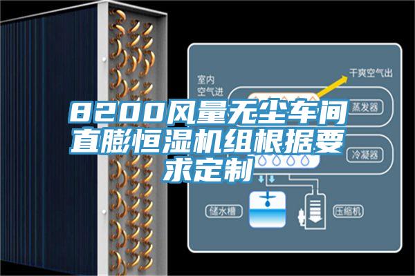 8200風量無塵車間直膨恒濕機組根據要求定制