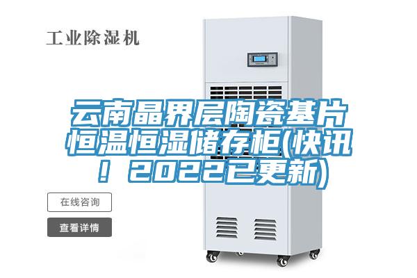 云南晶界層陶瓷基片恒溫恒濕儲存柜(快訊！2022已更新)