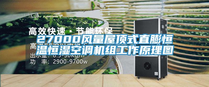 27000風量屋頂式直膨恒溫恒濕空調機組工作原理圖