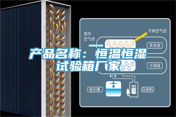 產品名稱：恒溫恒濕試驗箱廠家