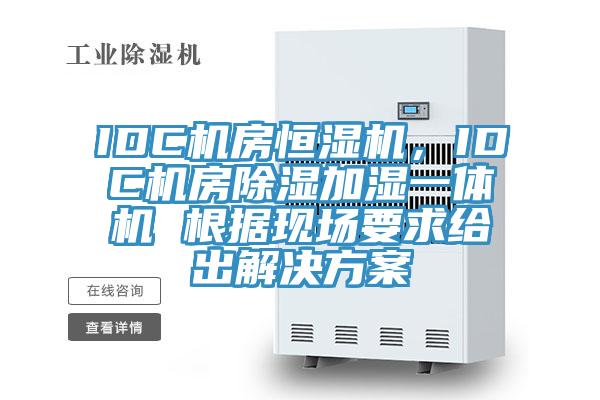 IDC機房恒濕機，IDC機房除濕加濕一體機 根據現場要求給出解決方案