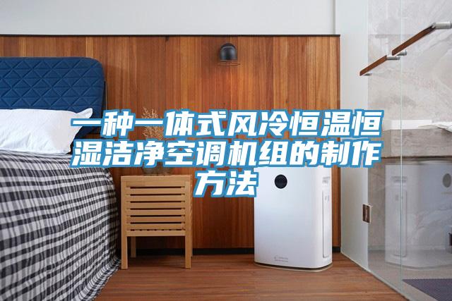 一種一體式風冷恒溫恒濕潔凈空調機組的制作方法