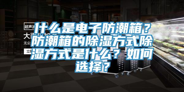 什么是電子防潮箱？防潮箱的除濕方式除濕方式是什么？如何選擇？