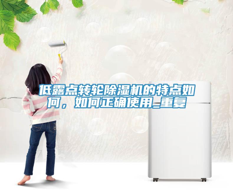 低露點轉輪除濕機的特點如何，如何正確使用_重復