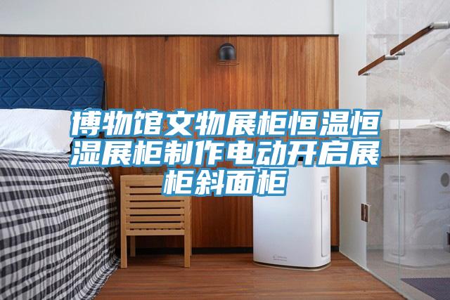 博物館文物展柜恒溫恒濕展柜制作電動開啟展柜斜面柜