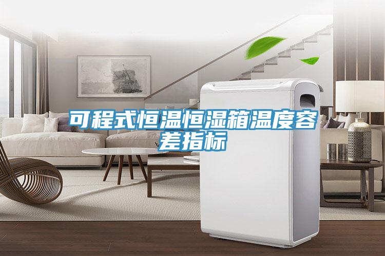 可程式恒溫恒濕箱溫度容差指標