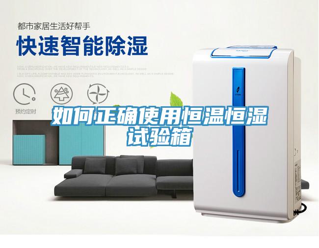 如何正確使用恒溫恒濕試驗箱