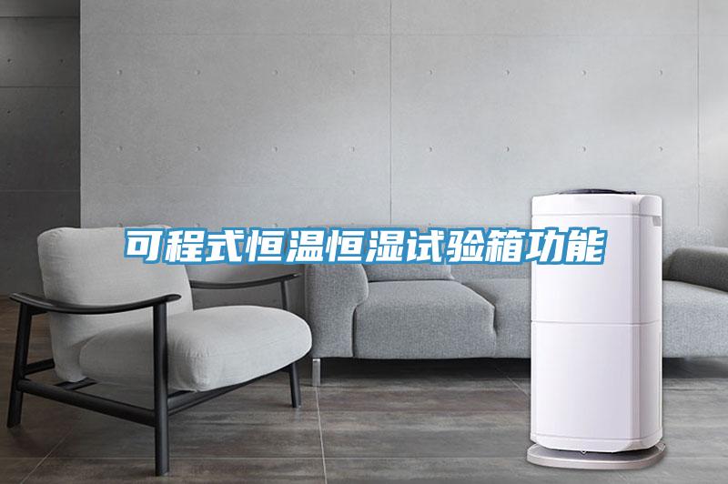 可程式恒溫恒濕試驗箱功能