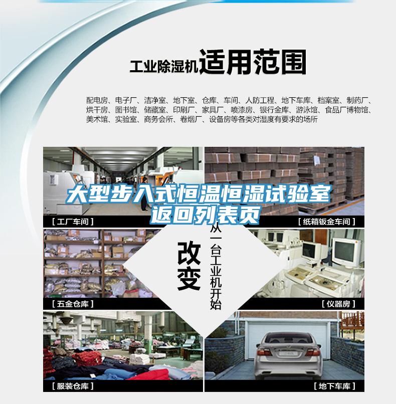 大型步入式恒溫恒濕試驗室 返回列表頁