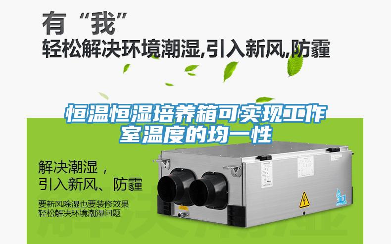 恒溫恒濕培養箱可實現工作室溫度的均一性