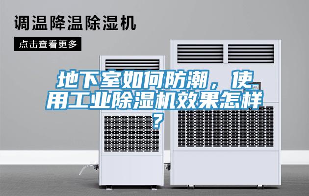 地下室如何防潮，使用工業除濕機效果怎樣？