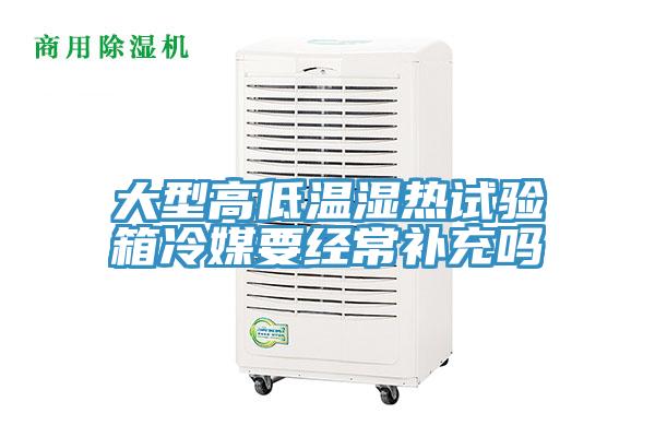 大型高低溫濕熱試驗箱冷媒要經常補充嗎