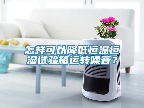 怎樣可以降低恒溫恒濕試驗箱運轉噪音？