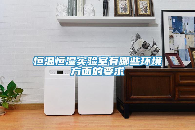 恒溫恒濕實驗室有哪些環境方面的要求