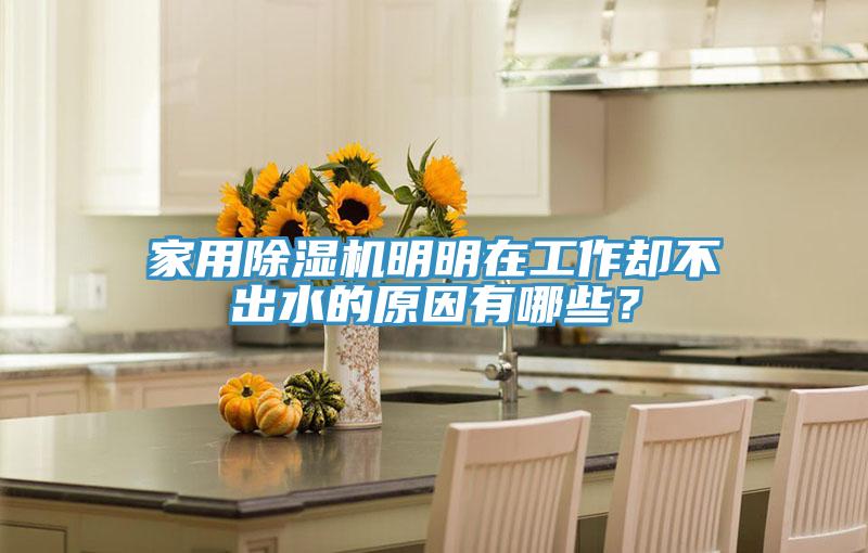 家用除濕機明明在工作卻不出水的原因有哪些？