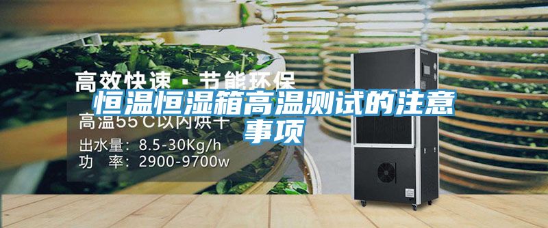 恒溫恒濕箱高溫測試的注意事項