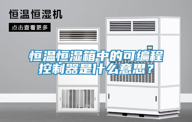 恒溫恒濕箱中的可編程控制器是什么意思？