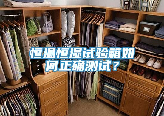 恒溫恒濕試驗箱如何正確測試？