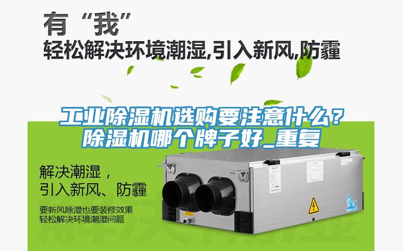 工業除濕機選購要注意什么？除濕機哪個牌子好_重復
