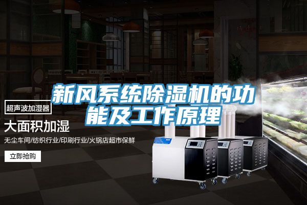 新風系統除濕機的功能及工作原理