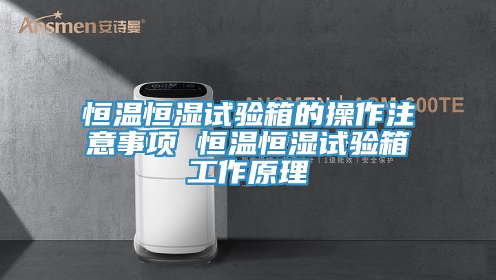 恒溫恒濕試驗箱的操作注意事項 恒溫恒濕試驗箱工作原理