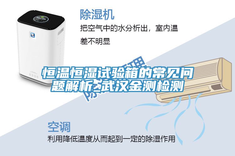 恒溫恒濕試驗箱的常見問題解析_武漢金測檢測